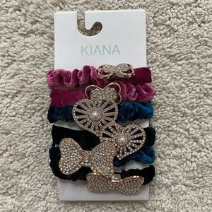🍬 Kiana Assorted Bling Hair Ties (6 pc)